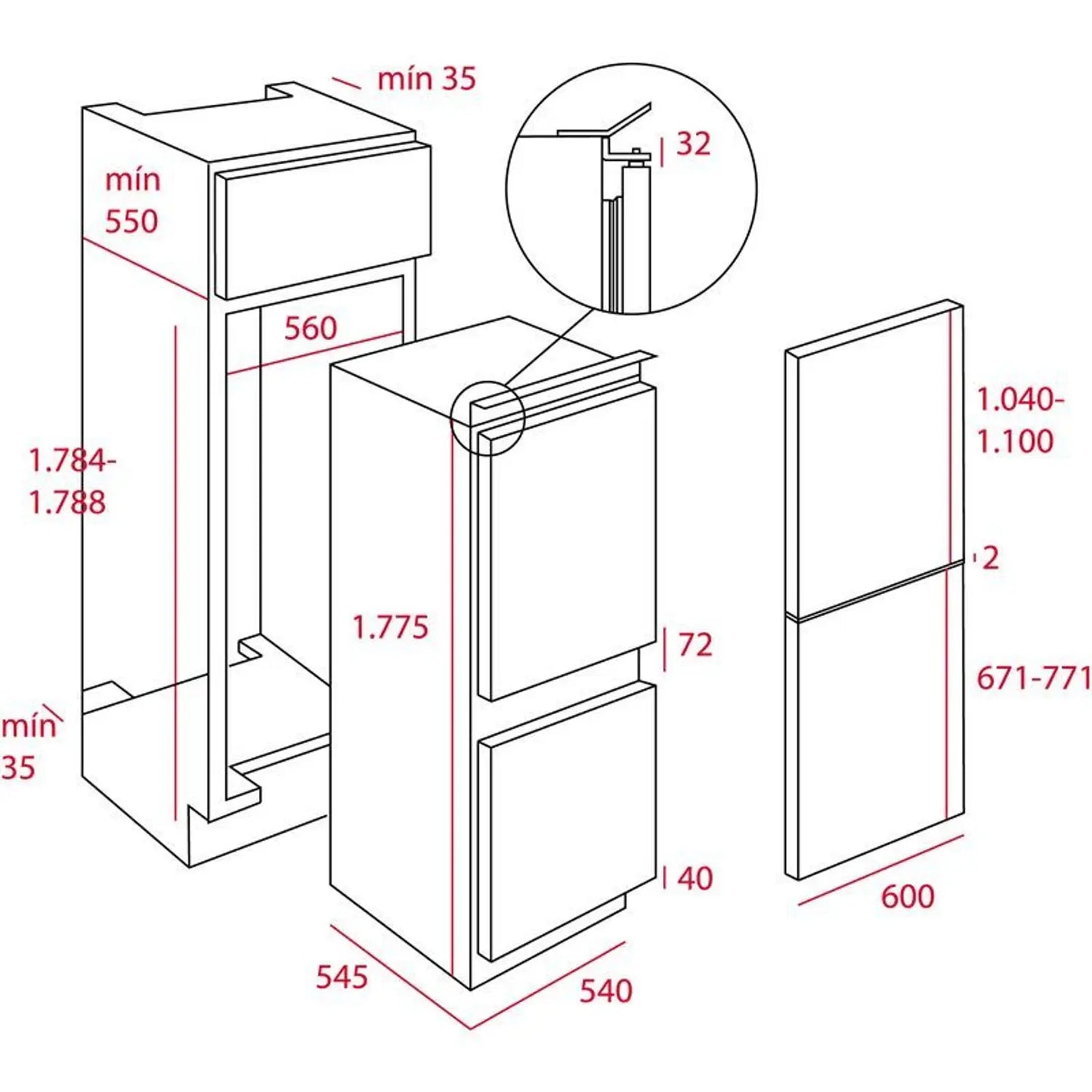 TEKA Built‑In Bottom Freezer – 275 L |CI3 350 NF