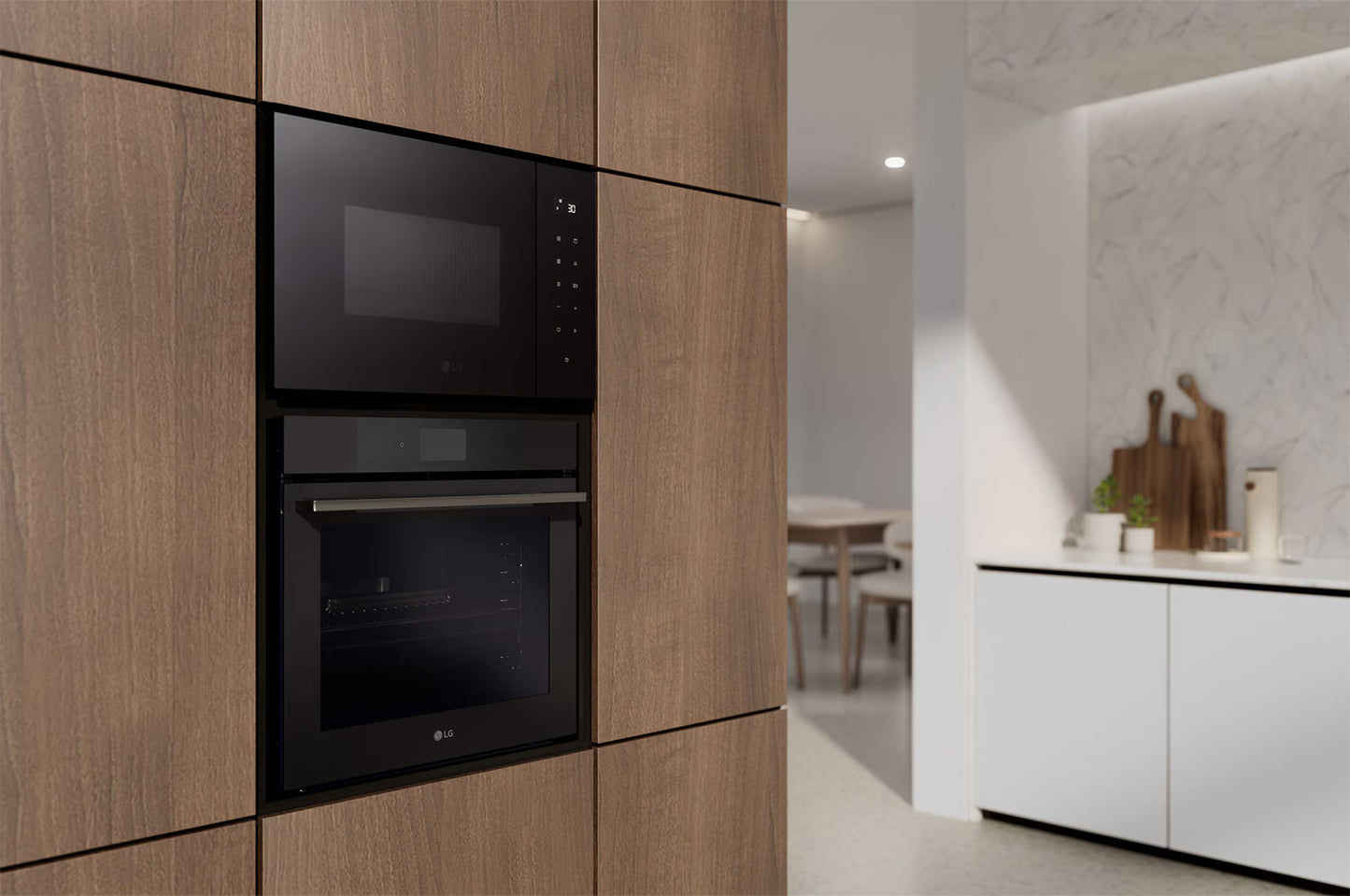 LG Built in Microwave Oven 25L Black Glass with LED Touch Display and Child Lock Option |MGBZ2593F - Urbancucine
