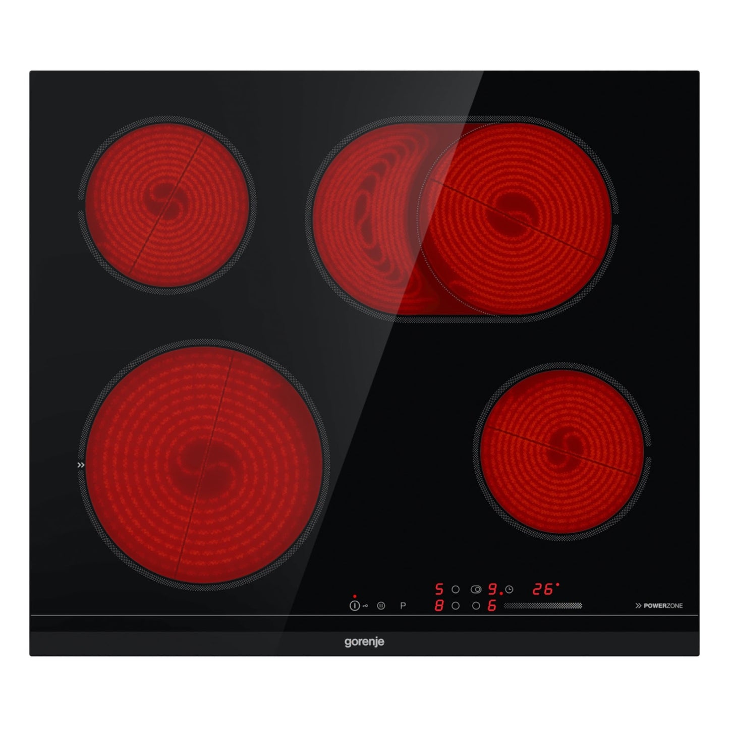 Gorenje Built In Electric Hob, Ceramic, 60 cm | ECS648BCSC