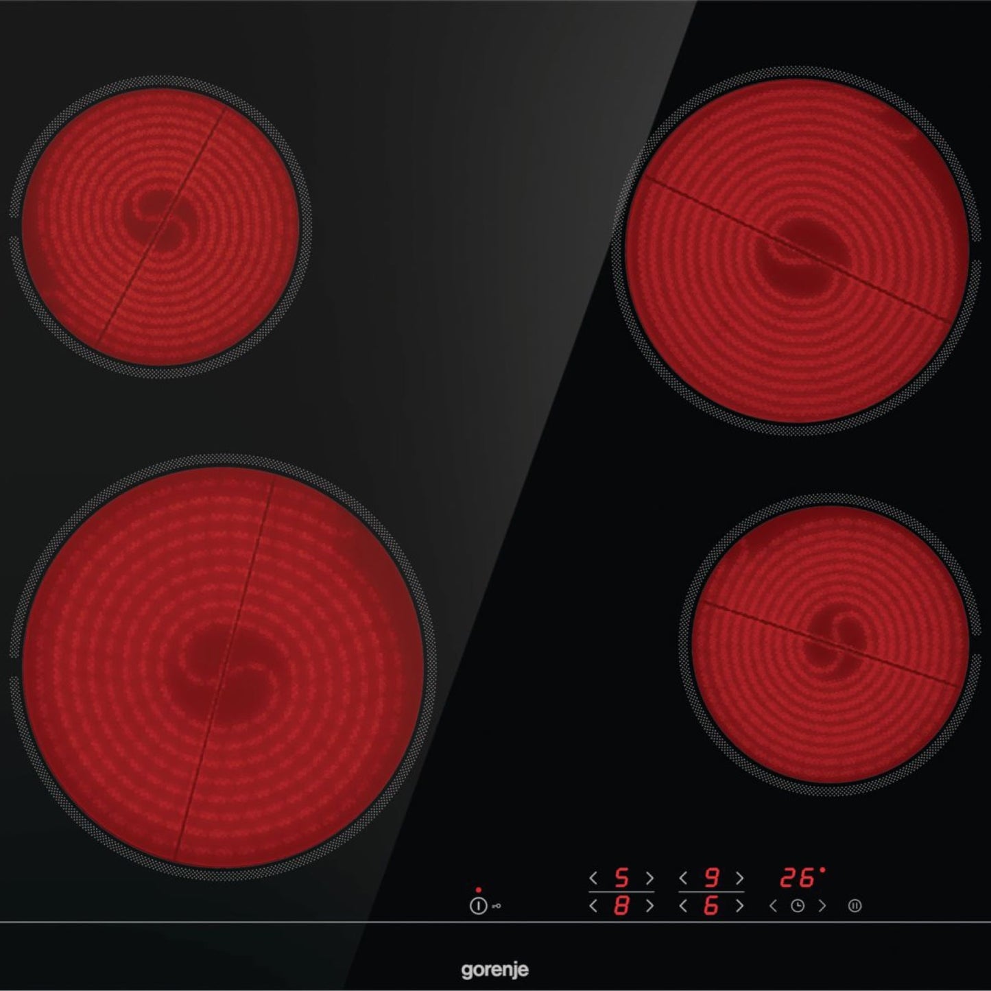 Gorenje Built In Electric Hob, Ceramic, 60 cm | ECT641BSC