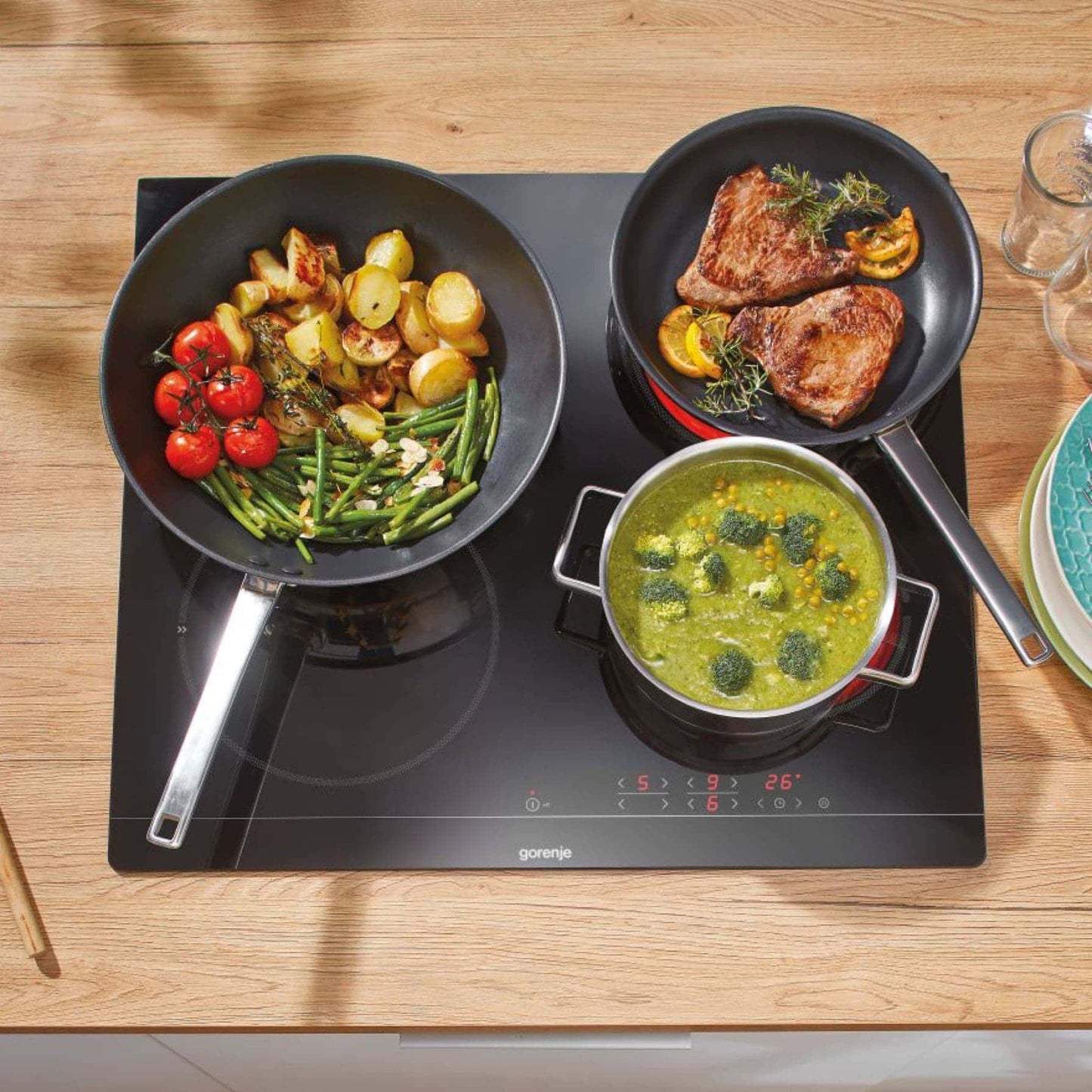 Gorenje Built In Electric Hob, Ceramic, 60 cm | ECT641BSC