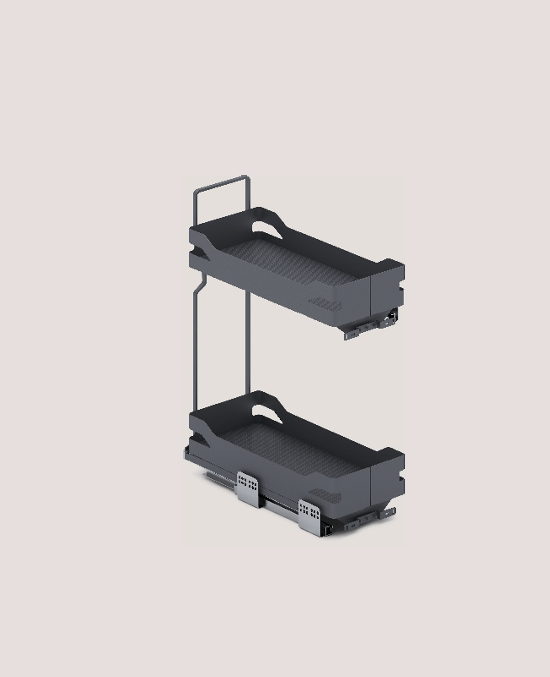 Elite 25cm 2 Layers Soft Close Basket |UL002GR