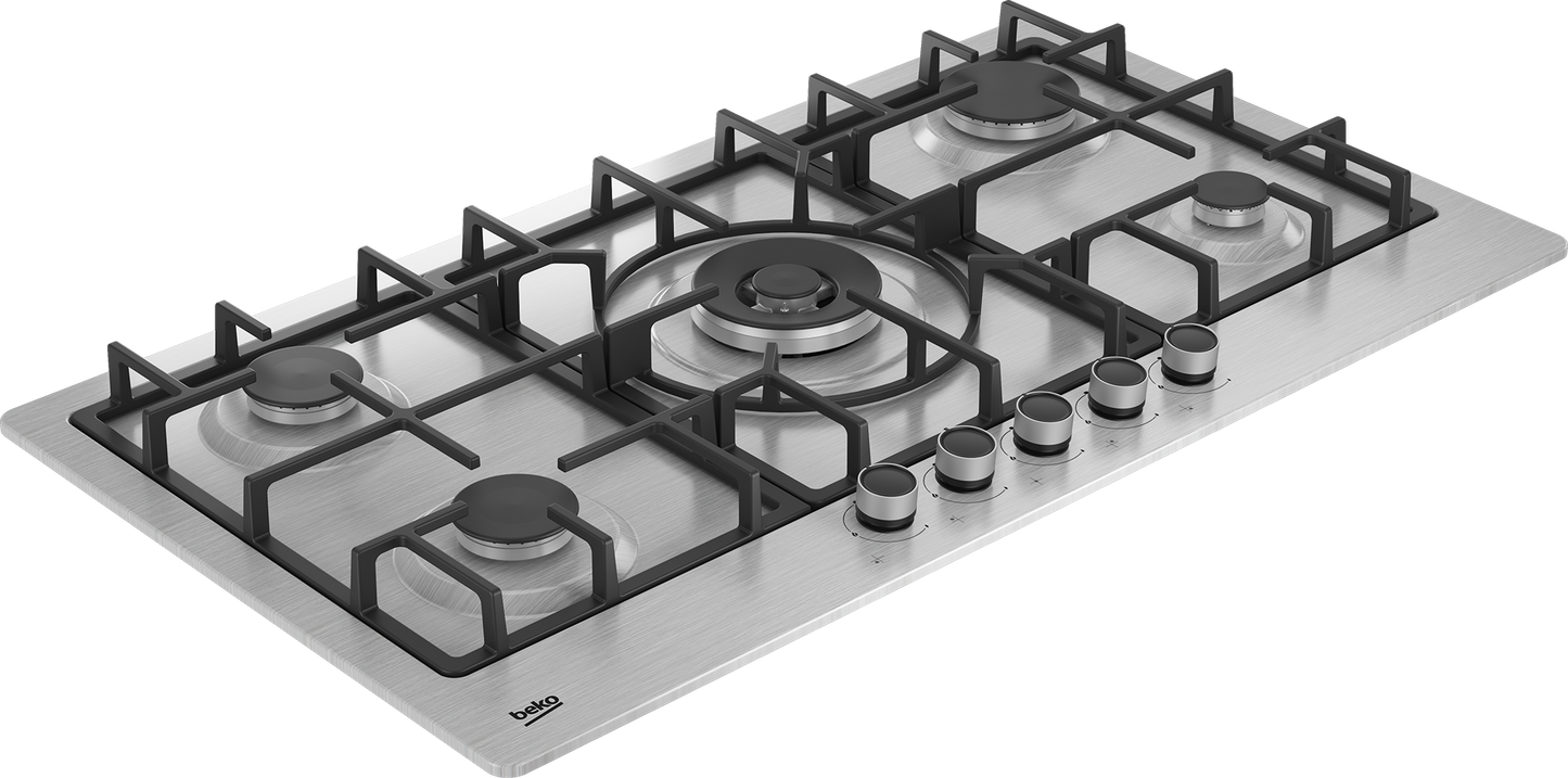 Beko Built in Gas Hob 90 cm |HIMW95225SXEL