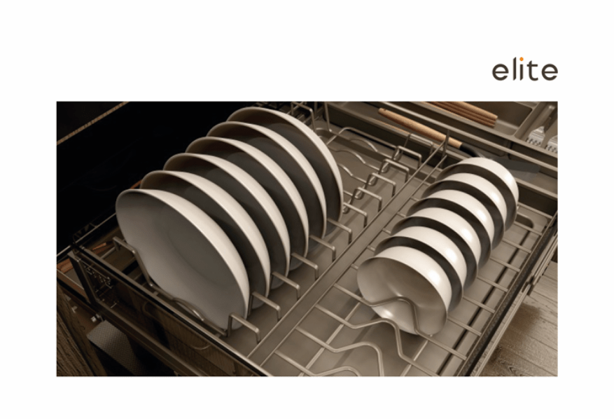 Elite 90cm Soft Close 3/4 Side Dish Pull Out |M017CH