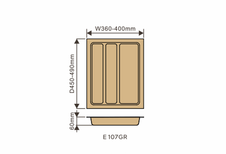 Elite Cutlery Tray 45cm |E107GR