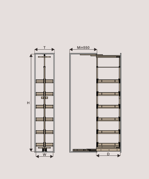 Elite 30cm Soft Tall Unit |UL010GR
