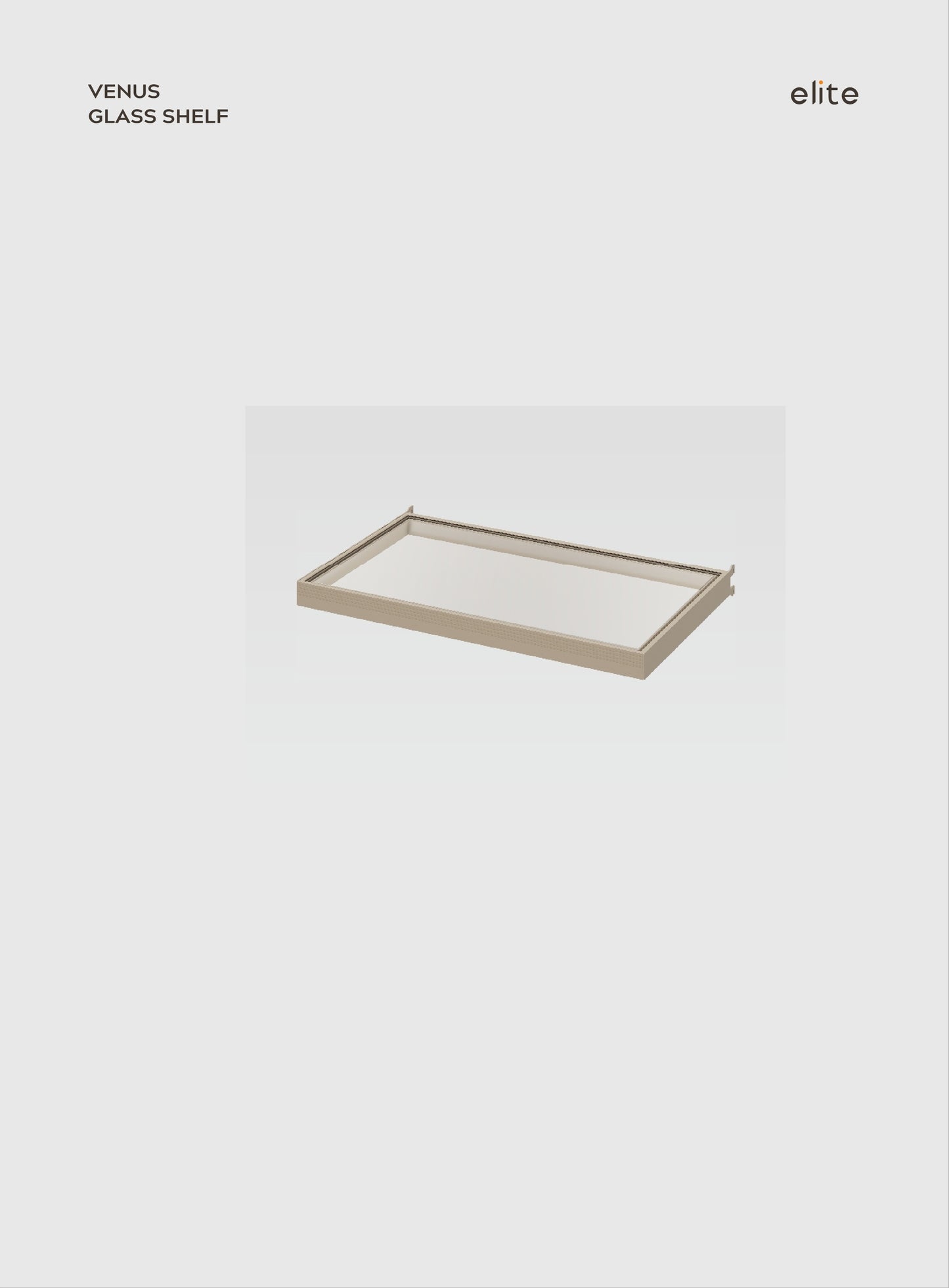 ELITE Venus Glass shelf 90cm |WM0790CH