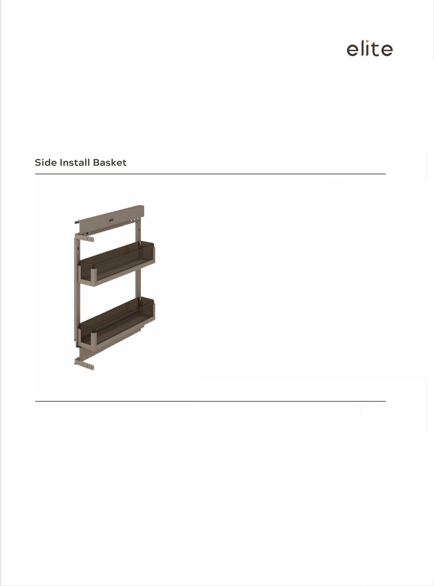 Elite Side install Basket 25cm |M002CH