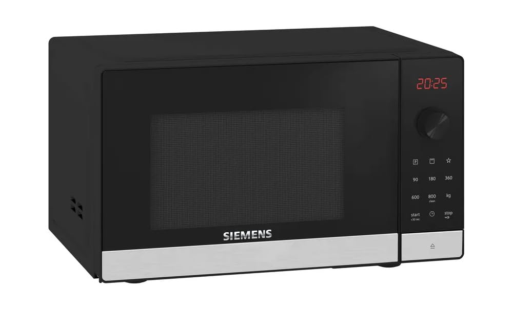 Siemens iQ300 Free-standing Microwave Oven With Grill 25L FE053LMS1M Black - Urbancucine
