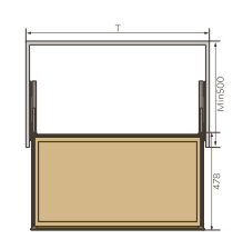 Elite Matrix Leather deep closets Box 90 cm |MW0290CH