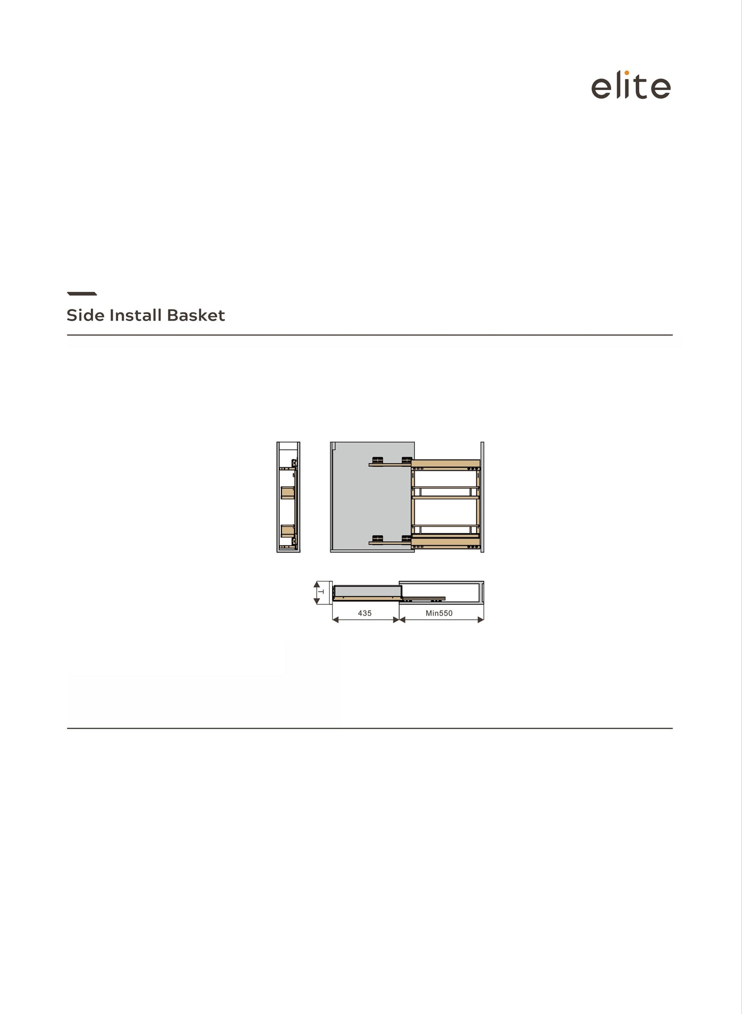 Elite Side install Basket 25cm |M002CH