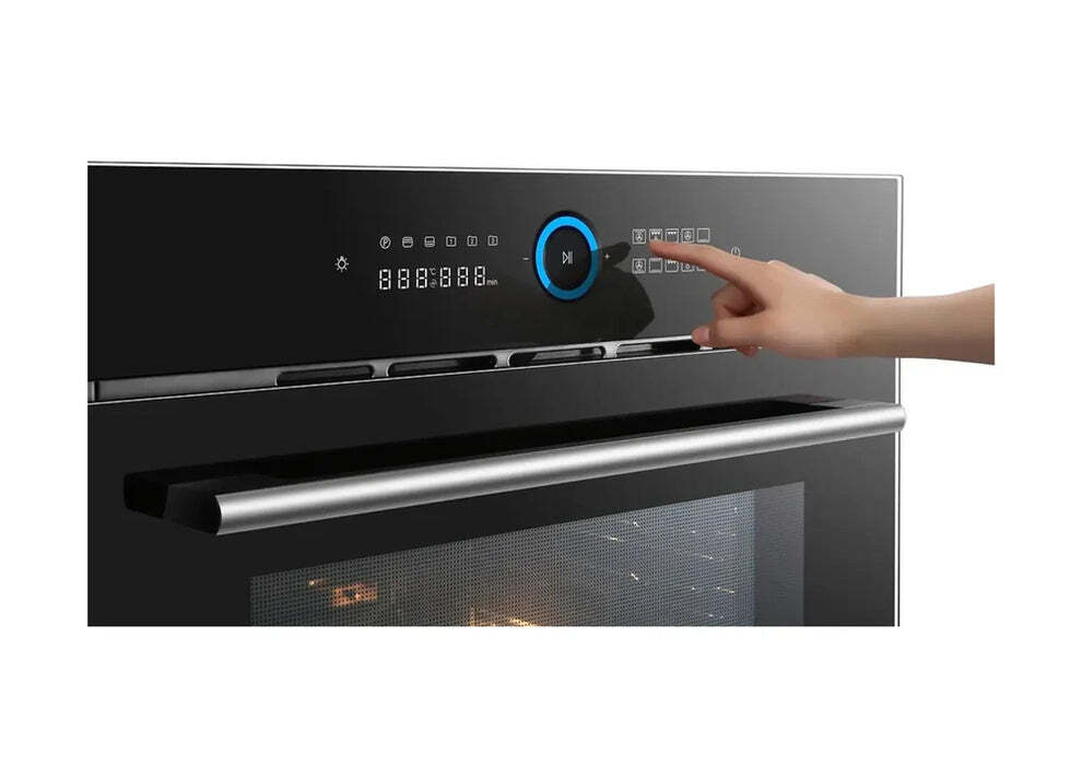 Robam Built in Professional Oven For Home | Model: RQ335 | Full Black Color Unit | Dual Fans | Dual Temperature In Same Cavity | Width: 60cm|RQ335