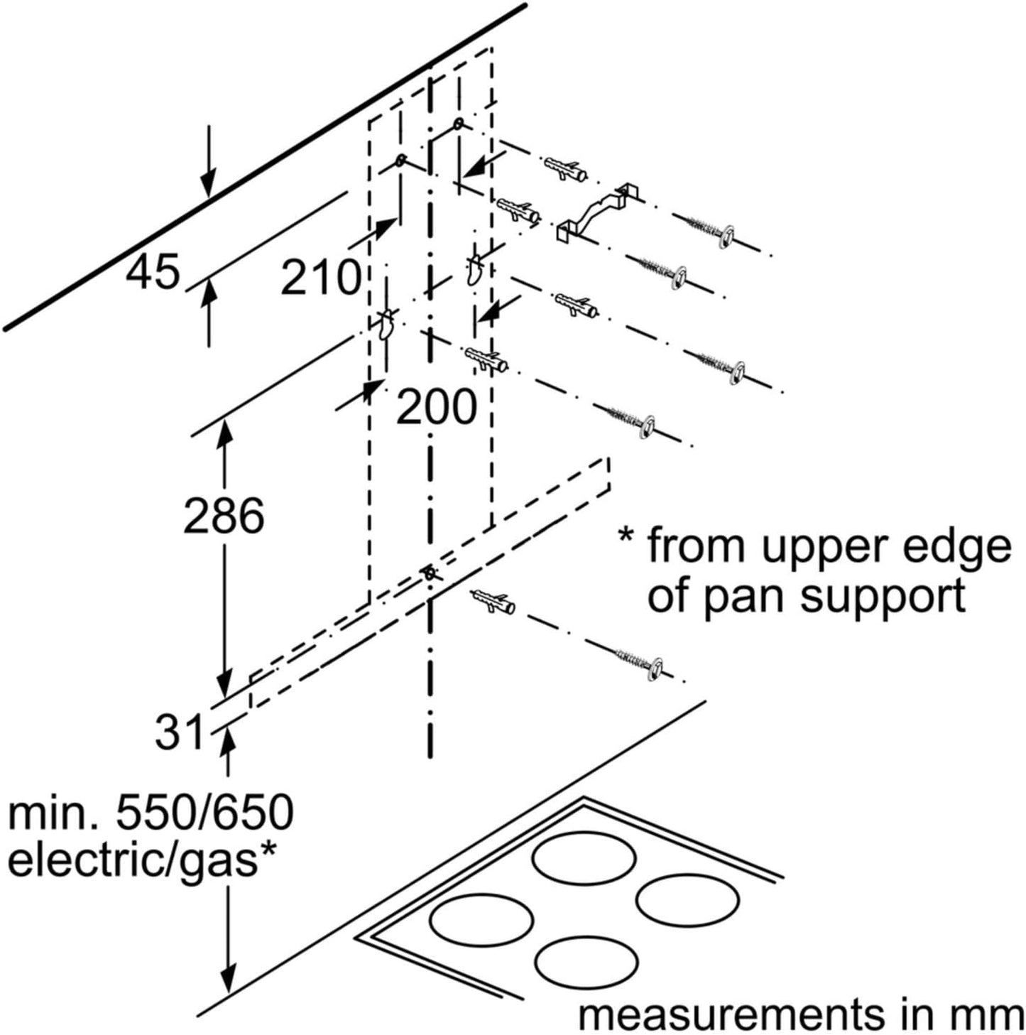 Siemens Built In Hood 90 cm Box Design |LC97BHM50B