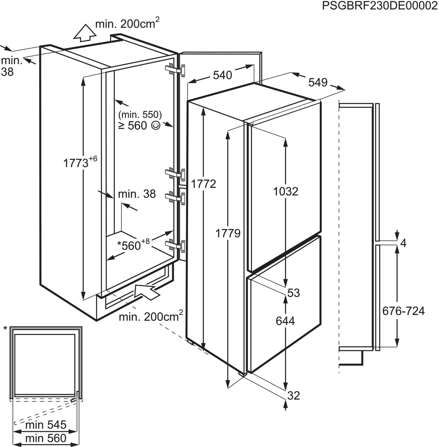 Electrolux Double Door Refrigerator 196L White|ENN2801EOW - Urbancucine