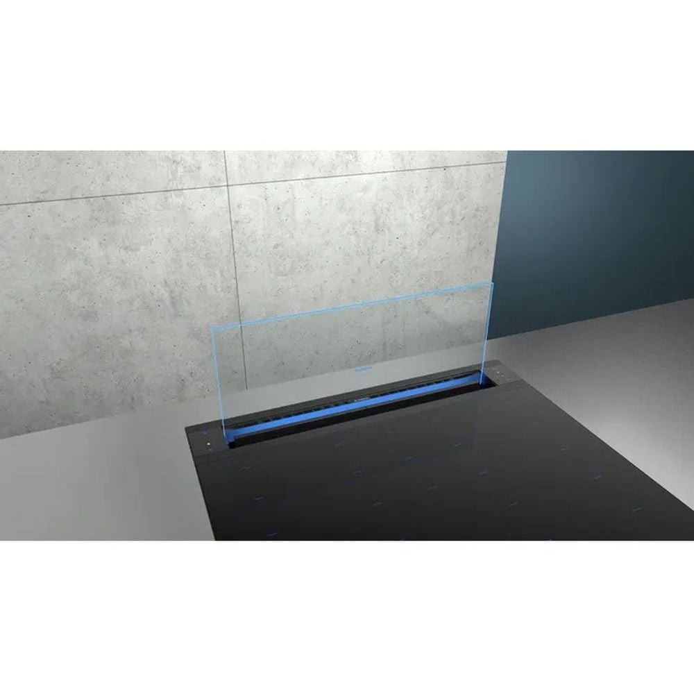 Siemens Downdraft hood 80 cm clear glass, Black |LD88WMM66B
