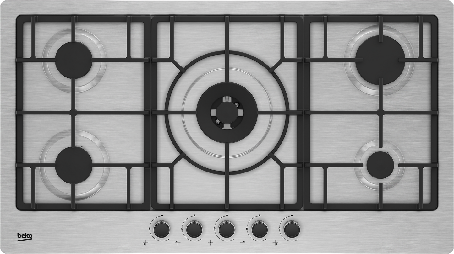 Beko Built in Gas Hob 90 cm |HIMW95225SXEL