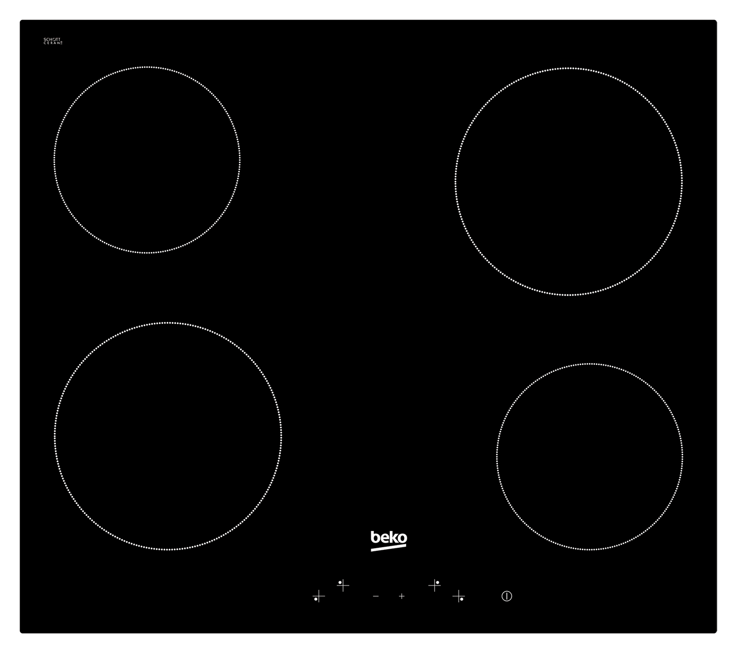 Beko Built in Vitroceramic Hob 60cm |HIC64400E