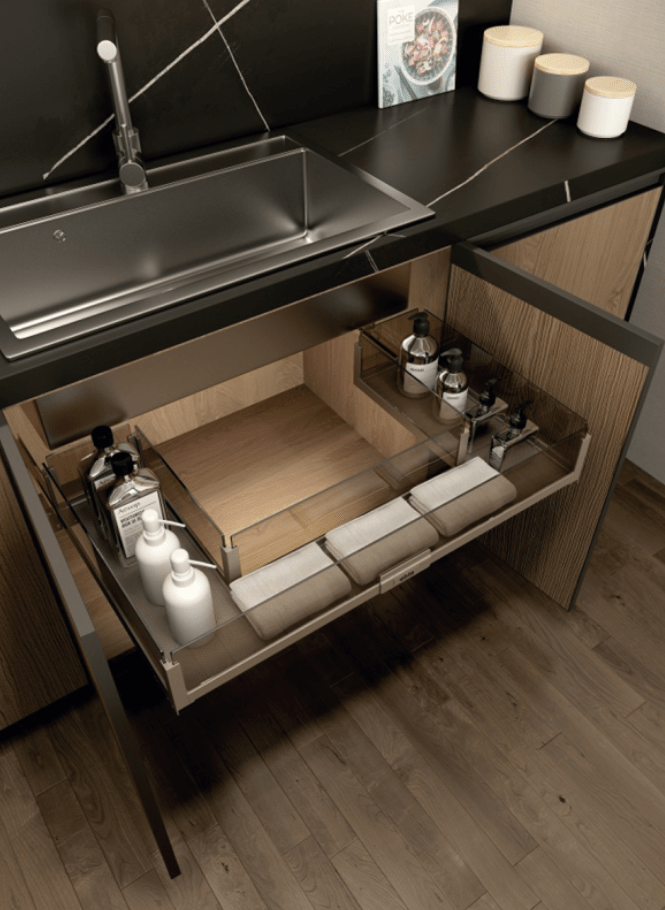 Elite 90cm Soft Close Under Sink Basket |M019CH