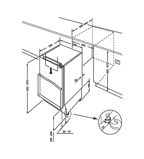 Elba Built-in Full Fridge|FRG12BU