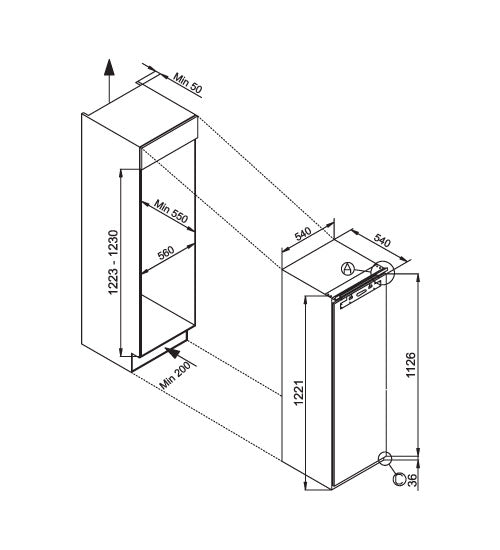Elba Built-in Full Fridge|IGO19BIC