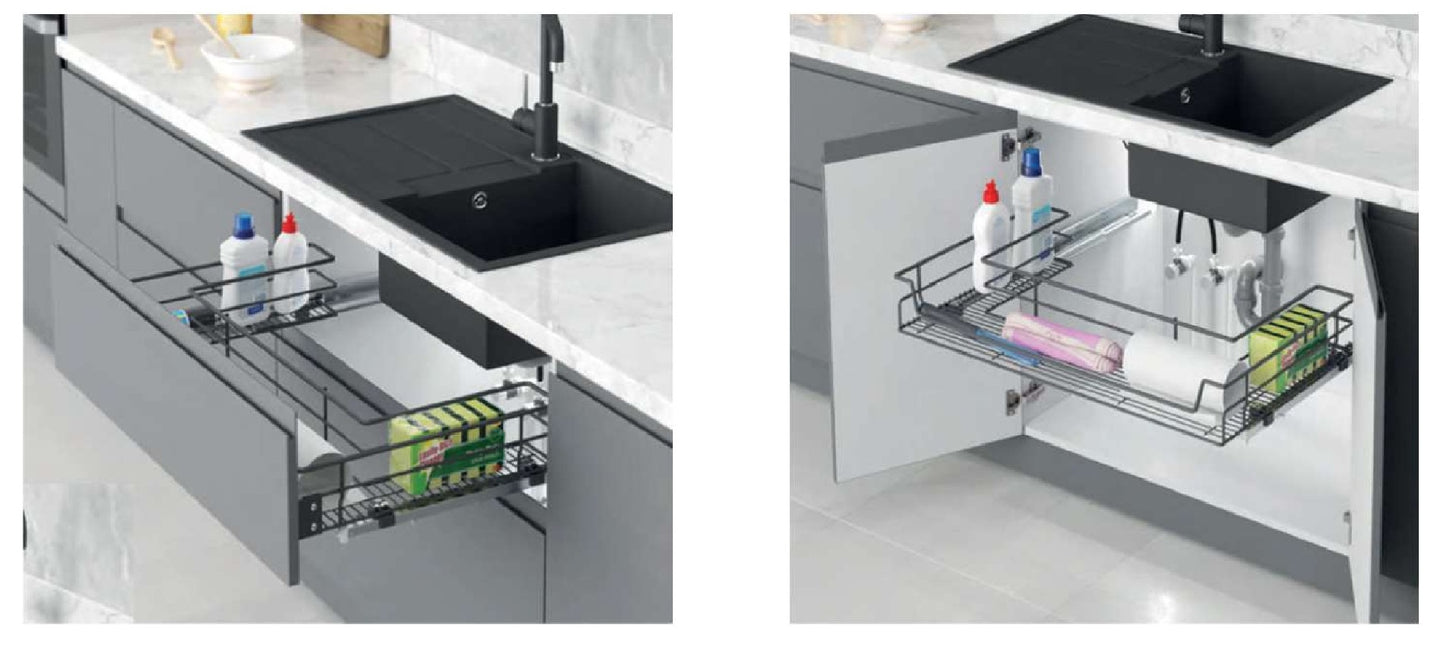INDOUX UNDER SINK DRAWER FULL EXTENSION 80CM