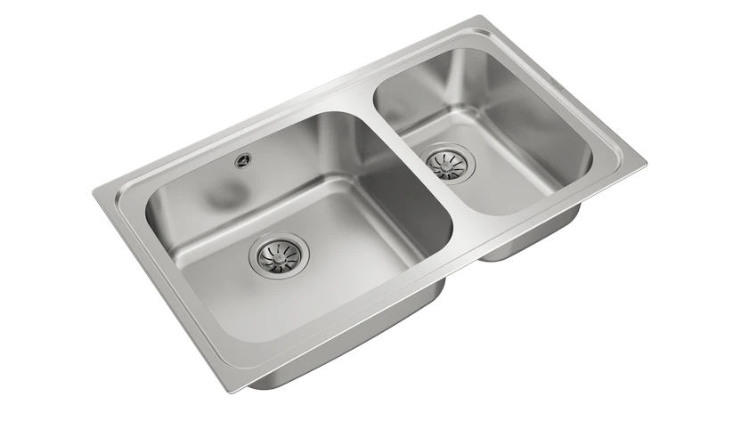 Teka Inset Stainless Steel Sink with two bowls|Classic 2B 86 - Urbancucine