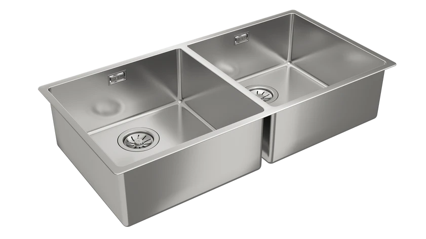 Teka Undermount stainless steel sink with two bowls|Be Linea RS15 2B 860 - Urbancucine