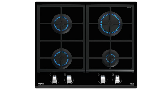 TEKA Built in Gas‑on‑Glass Hob with ExactFlame 60 cm |GZC 64300 BK