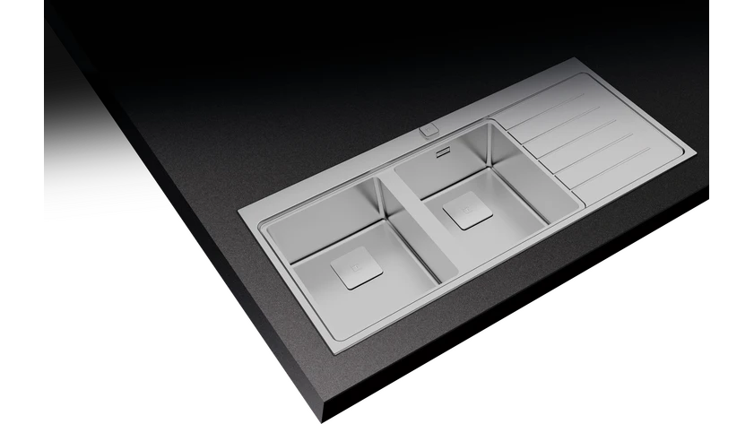 Teka Inset PureLine Stainless Steel Sink|Zenit RS15 2B 1D R AUTO - Urbancucine