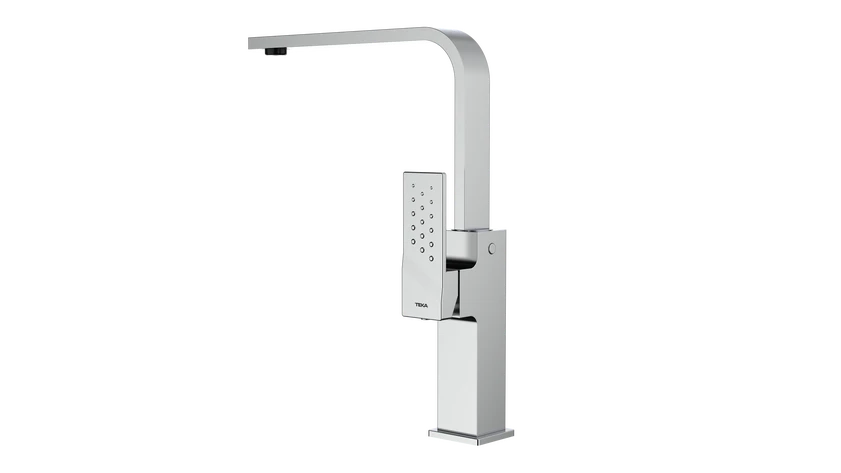 Teka Single Lever Kitchen Tap with slim swivel high spout and cube body|Brooklyn BKY 915 - Urbancucine