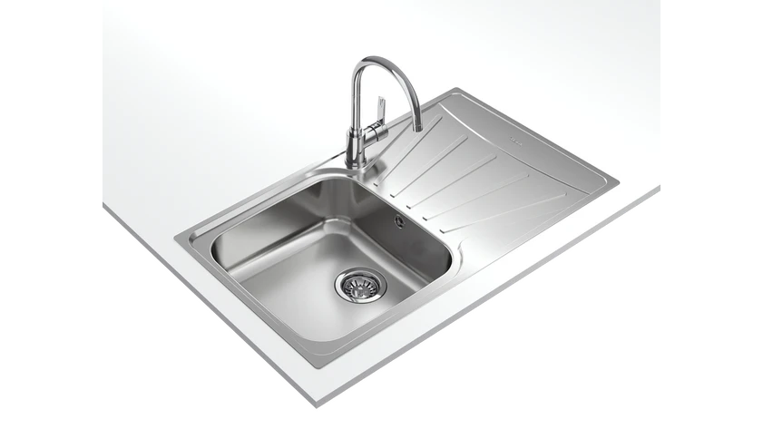Teka Inset reversible sink with matt finish in 50 cm|Starbright 50 E-XN 1B 1D - Urbancucine