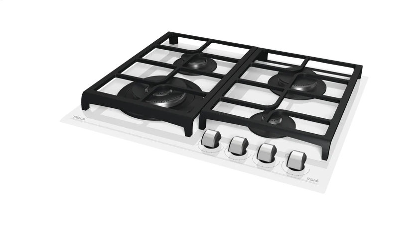 Teka Built-in Gas on Glass Hob with ExactFlame function in 60 cm|GZC 64320 WH - Urbancucine