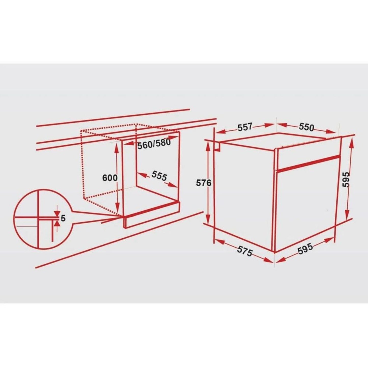 Hoover Electric Oven | HEO-V6065-BBI
