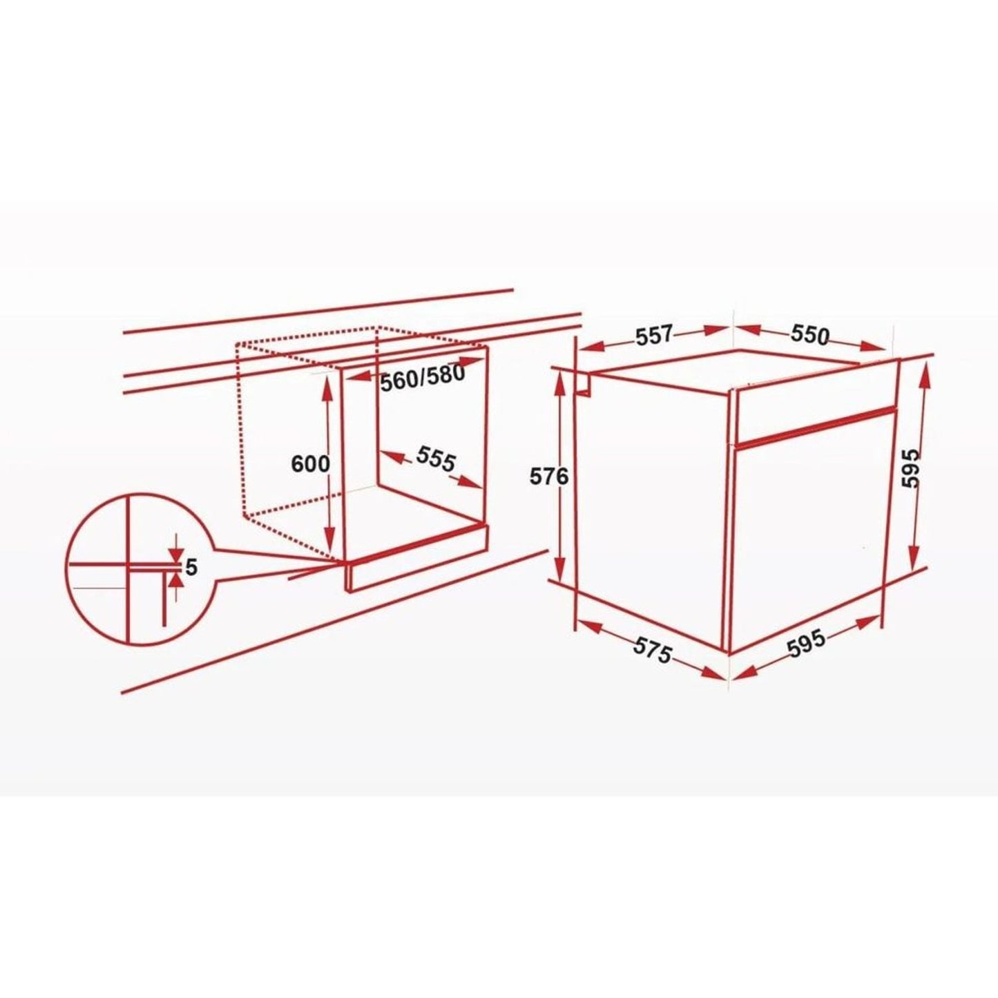 Hoover Electric Oven | HEO-V6075-BBI