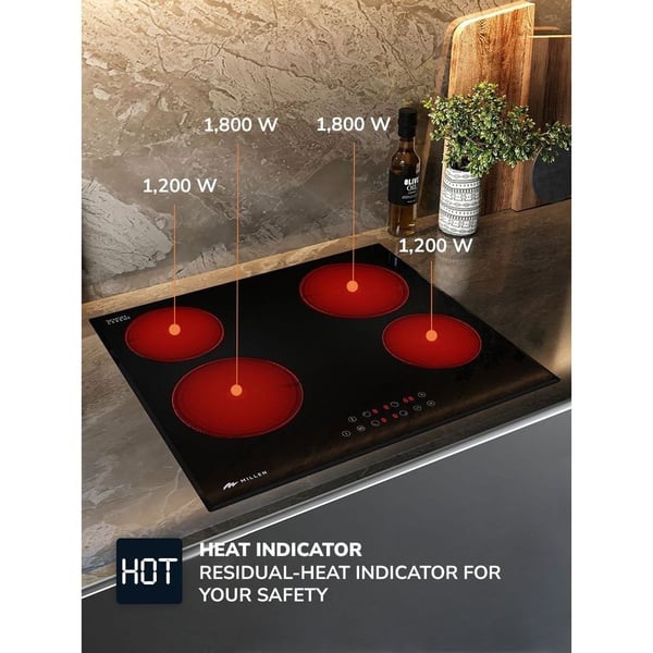 Millen Built In Electric Hob 60cm|MEH 601 BL