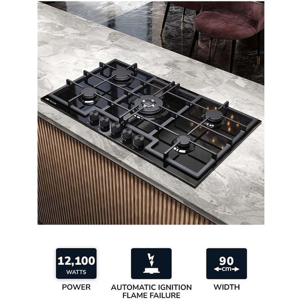 Millen Built In 5 Burner Gas Hob 90cm|MGHG9002BL