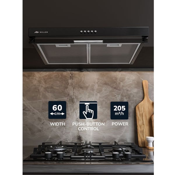 Millen Under Cabinet Hood 60 cm|MKH603BL