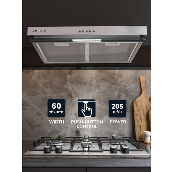 Millen Under Cabinet Hood 60cm|MKH603IX