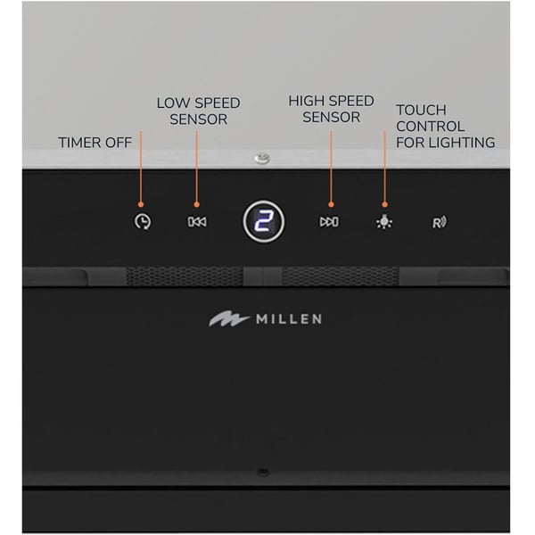 Millen Built In Range Hood 70cm|MBKHG702BL