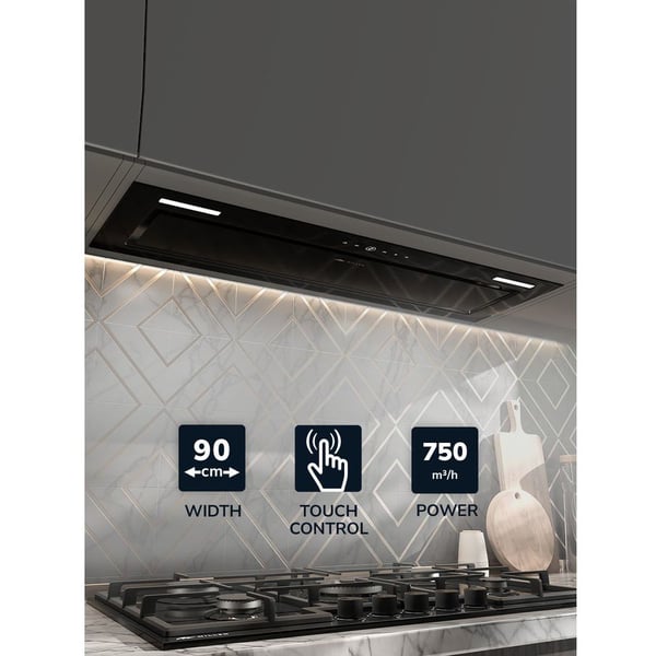 Millen Built In Range Hood 90cm|MBKHG902BL
