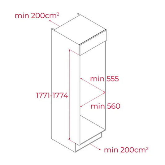 TEKA Built In Refrigerator 316L with Adjustable Shelves |RSL 73370 ME - Urbancucine