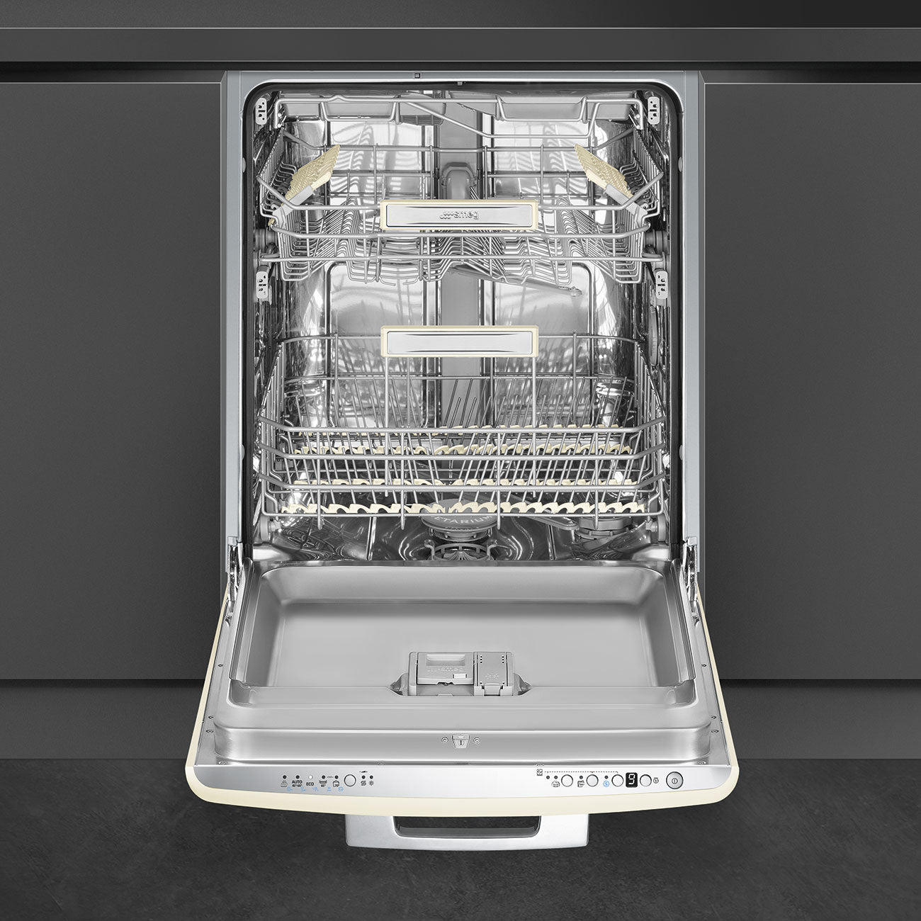 Smeg Built In 50's Retro Style Dishwasher, 10+1 Programmes | STFABCR3