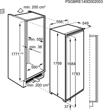 AEG Built-In Freezer 204L Net|ABE81816NC