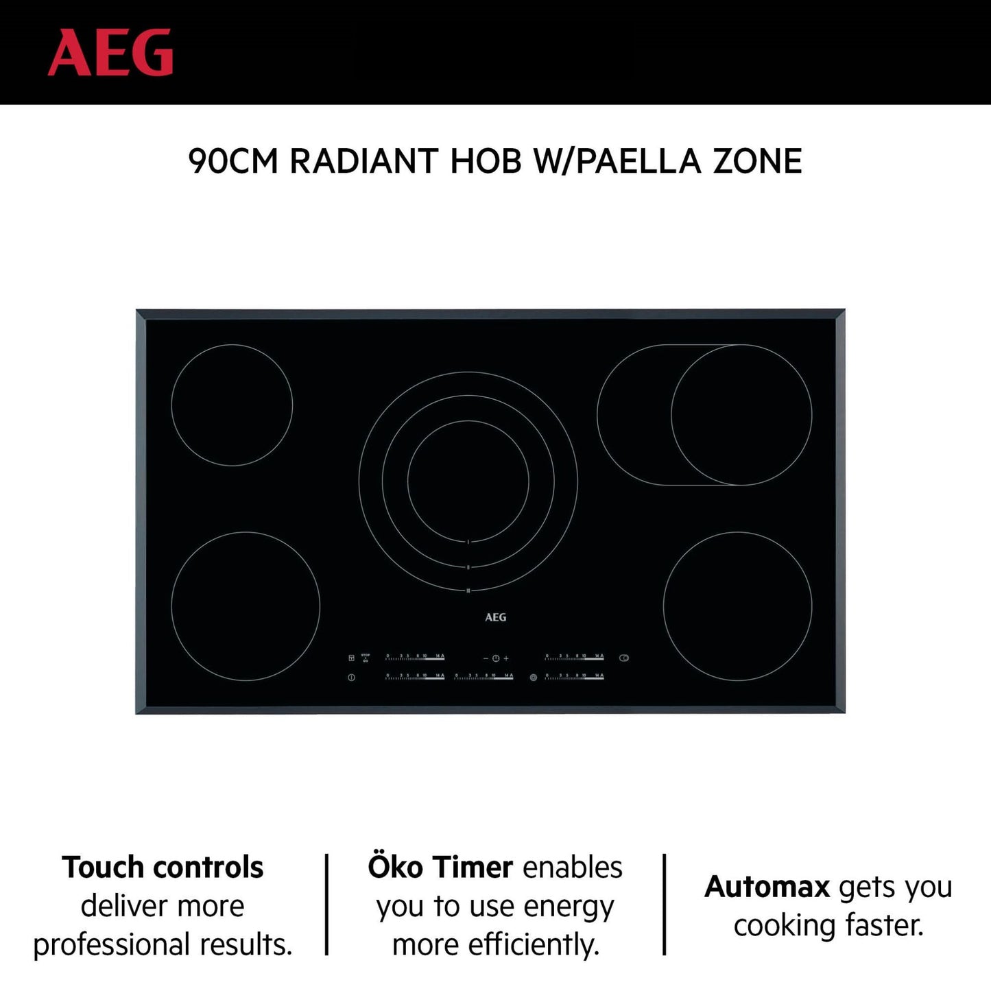 AEG Built-In Electric Hob 90cm|HK955070FB