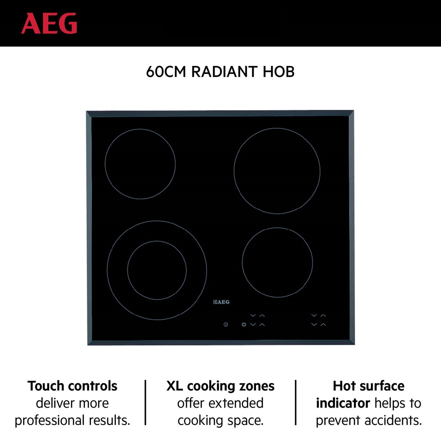 AEG Built-In Electric Hob 60cm|HK624010FB