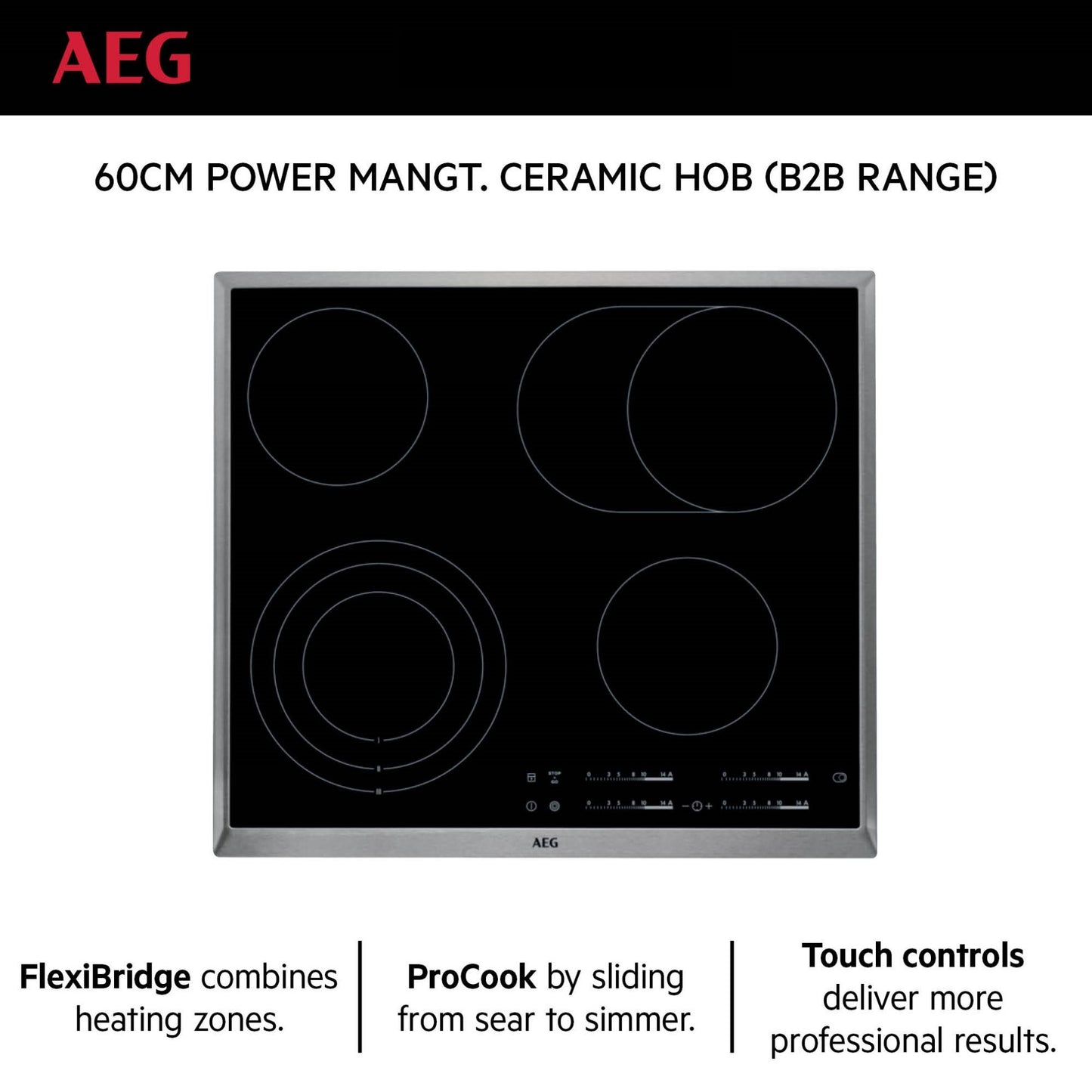 AEG Built-In Electric Hob 60cm|HK654071XB