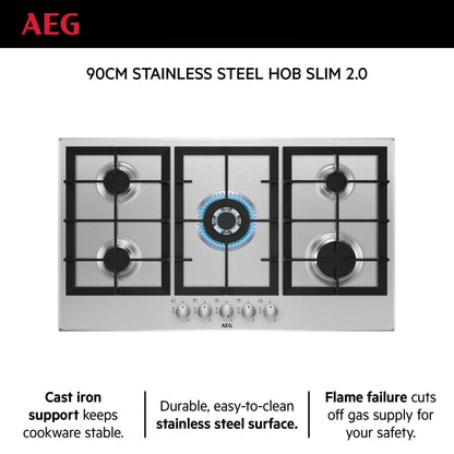 AEG Built-In Gas Hob 90cm|HGB95320SM