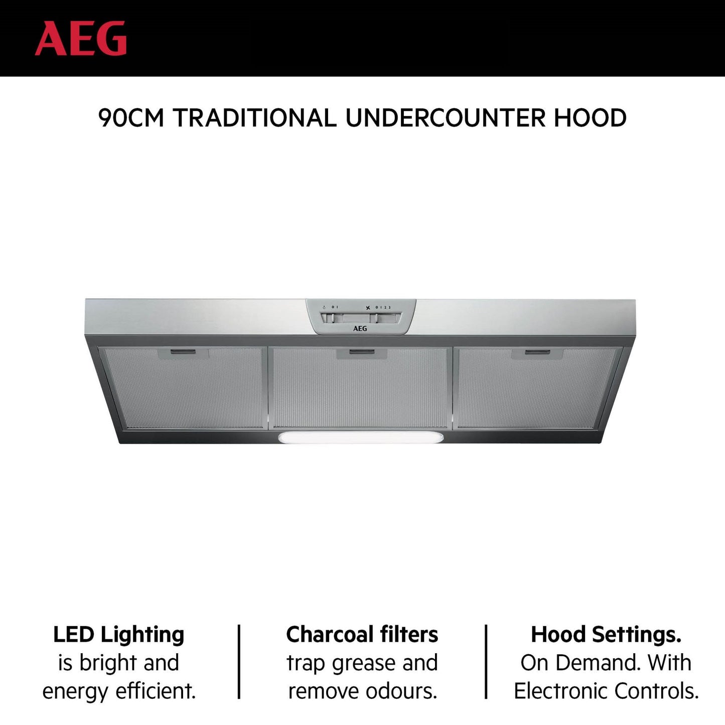 AEG Built-In Hood 90cm Traditional Undercounter|DUB2930M