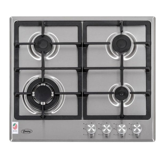 Terim 4 Burner Built-in Gas Hob Silver 60cm | TERBIGH604SS