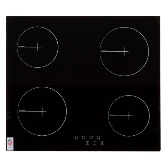 Terim 4 Burner Built-in Electric Ceramic Hob  Black 60cm | TERBIVC604GB